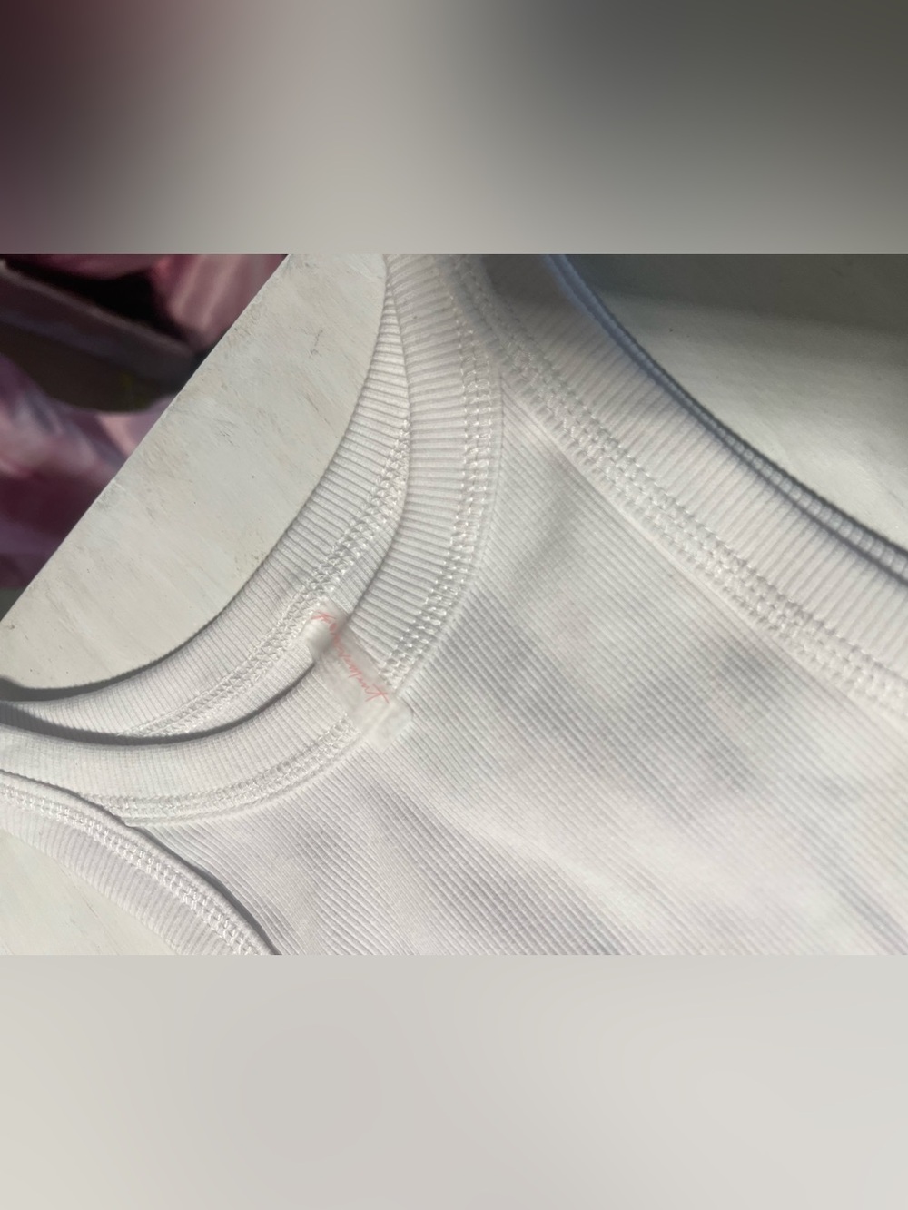 FP Movement White Ribbed Tank Top - Picture 3 of 3